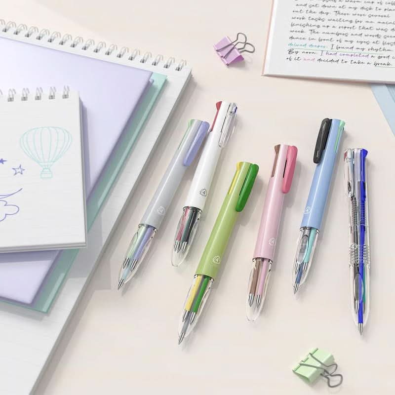 📢✨ Meilleure idée cadeau 50% 🎁-🌈 Stylos d'encre en gel 4 en 1