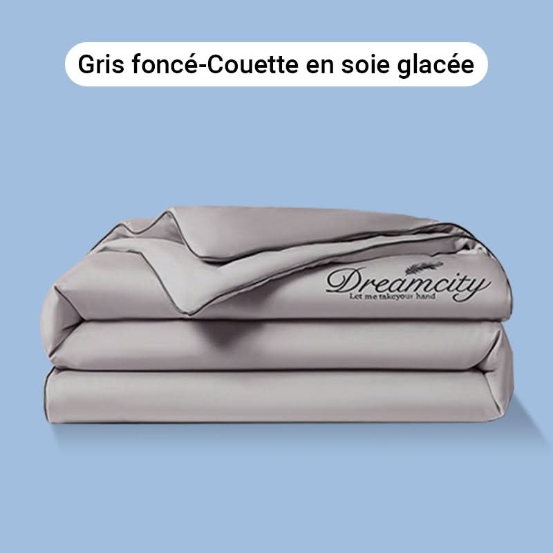 ❄️Parure de lit quatre pièces en velours de haute qualité💕Confortable et rafraîchissant