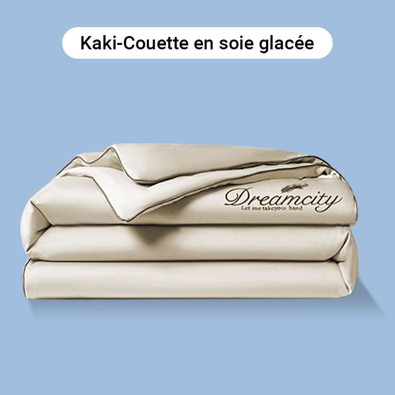 ❄️Parure de lit quatre pièces en velours de haute qualité💕Confortable et rafraîchissant