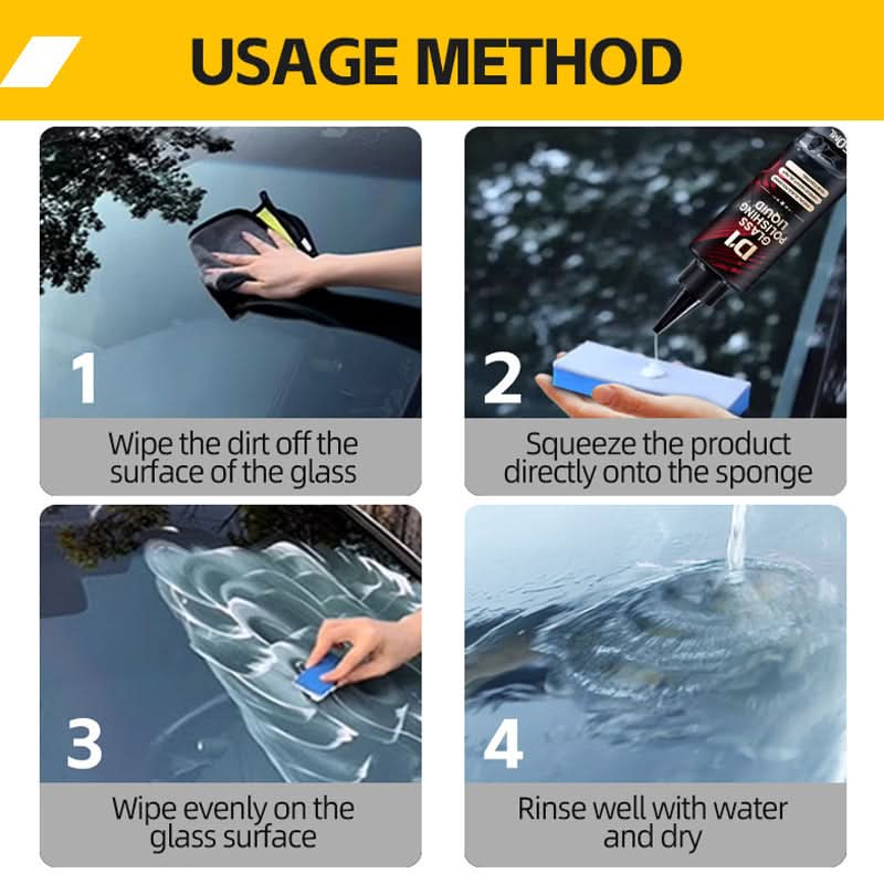 🔥Liquide de polissage pour rayures sur vitres automobiles – Effacez définitivement les marques et économisez sur les coûts de remplacement !