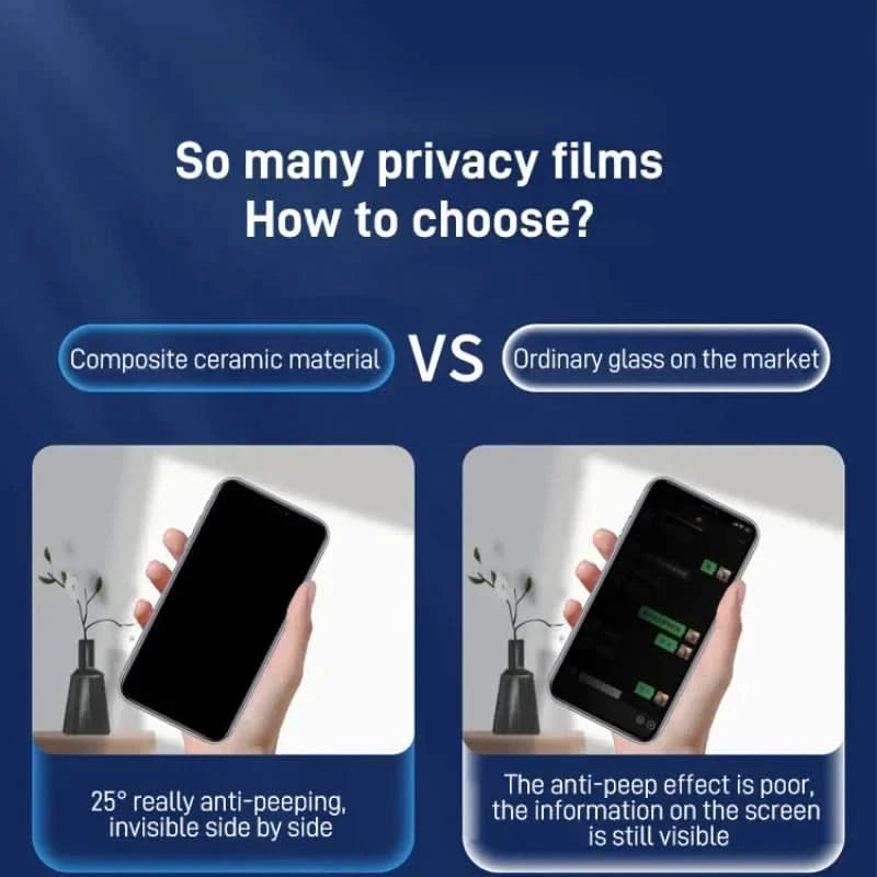 đ„Protection d'Ă©cran en verre trempĂ© pour iPhone - Peek-a-boo, protection des yeuxâ