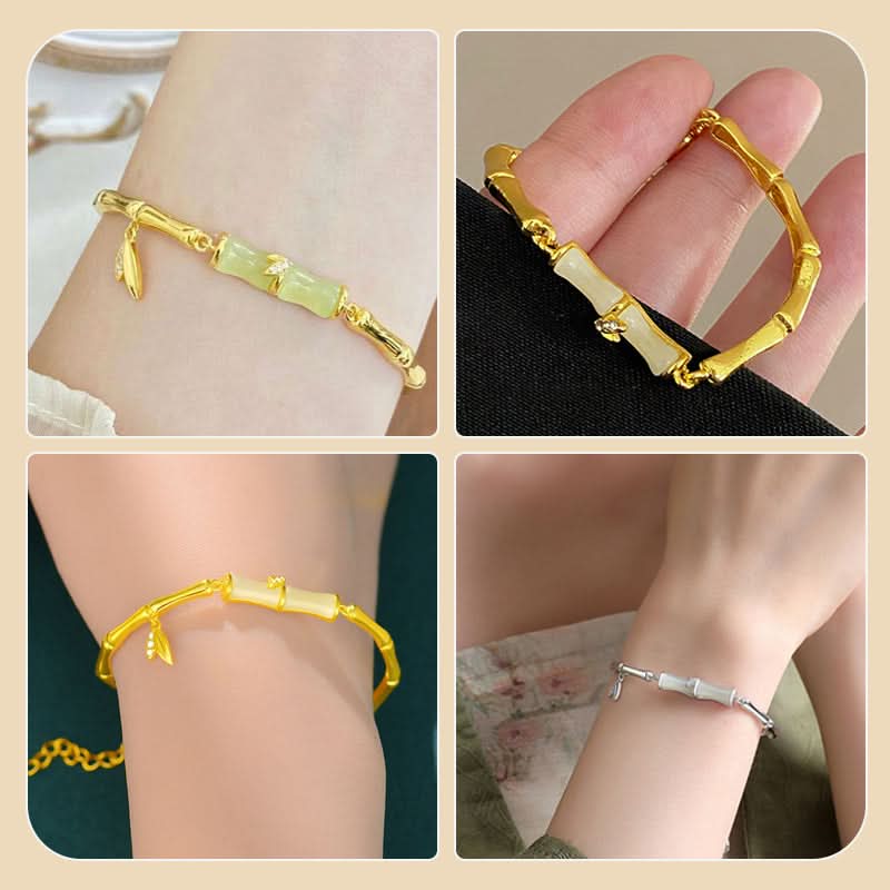 ✨✨Bracelet en bambou pour femme avec chaîne