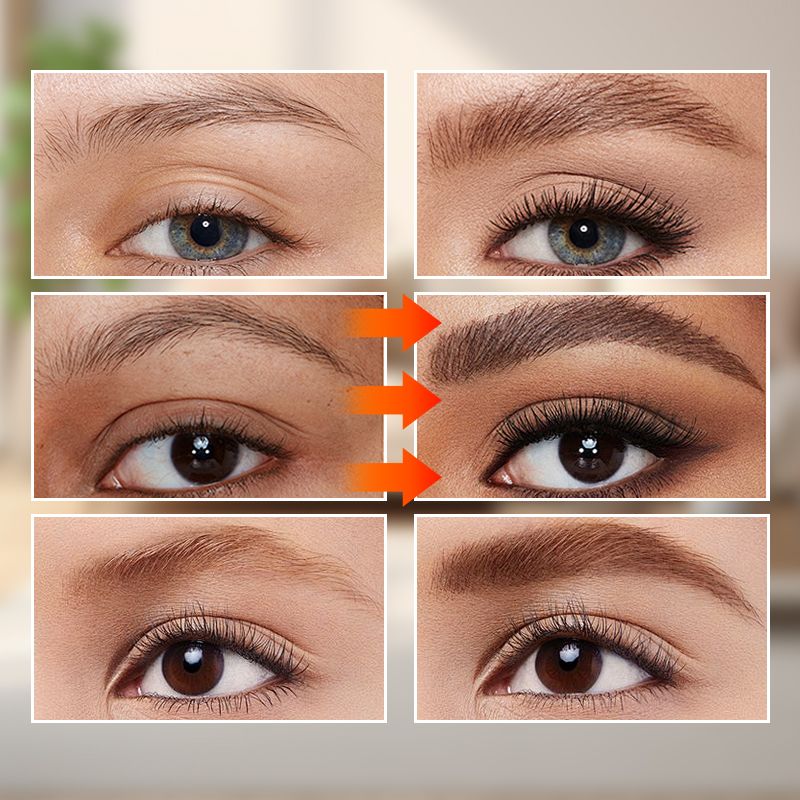 Stylo barbe et sourcils 4 en 1 waterproof - Longue durée et sans bavures