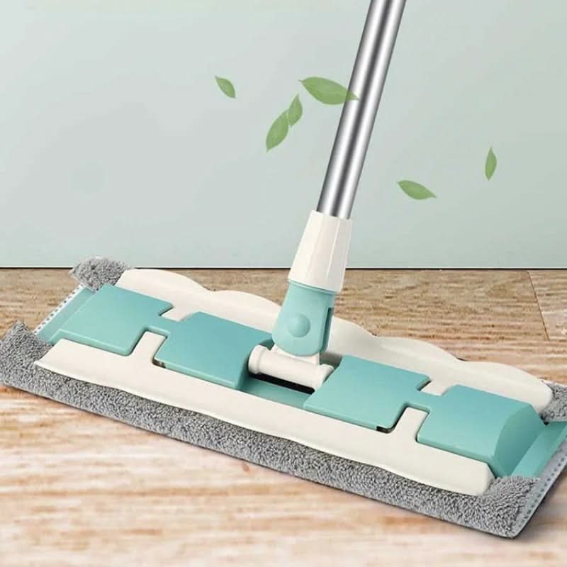 🏆Hot Sale 50% OFF⏳Flat Mop with Stainless Steel Handle with Reusable Washable Mop Cloths