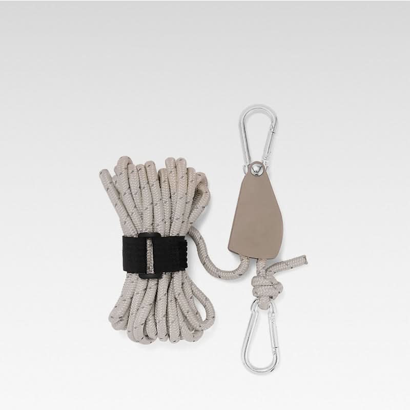 🔥55% DE RÉDUCTION🪢Tente fixe réglable portable - Corde de camping à poulie à dégagement rapide haute résistance🌳 (4 pièces/ensemble)