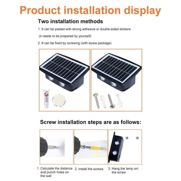 💥Hot Sale 💥 Applique Murale à Énergie Solaire