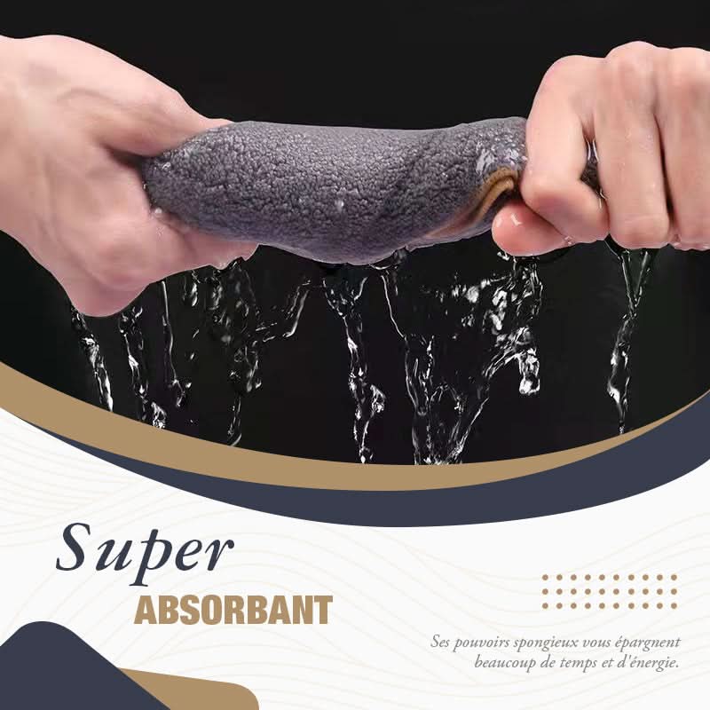 Chiffon de lavage auto super absorbant en cuir velours【Achetez 2, obtenez 1 gratuit】