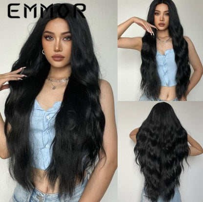 Magnifique perruque aux cheveux longs et bouclés