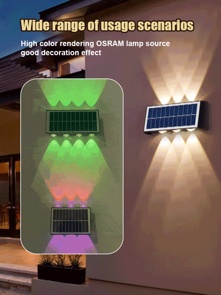 💥Hot Sale 💥 Applique Murale à Énergie Solaire