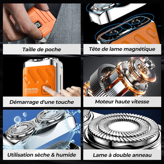 🔥Ventes chaudes - 49% de réduction🔥Rasoir Électrique de Poche pour Hommes