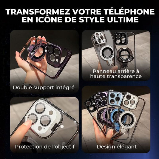 Coque iPhone Double Support 😎 | Pratique et Stylish