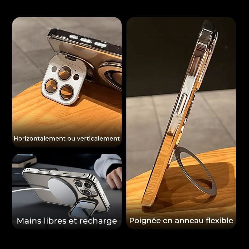 Coque iPhone Double Support 😎 | Pratique et Stylish