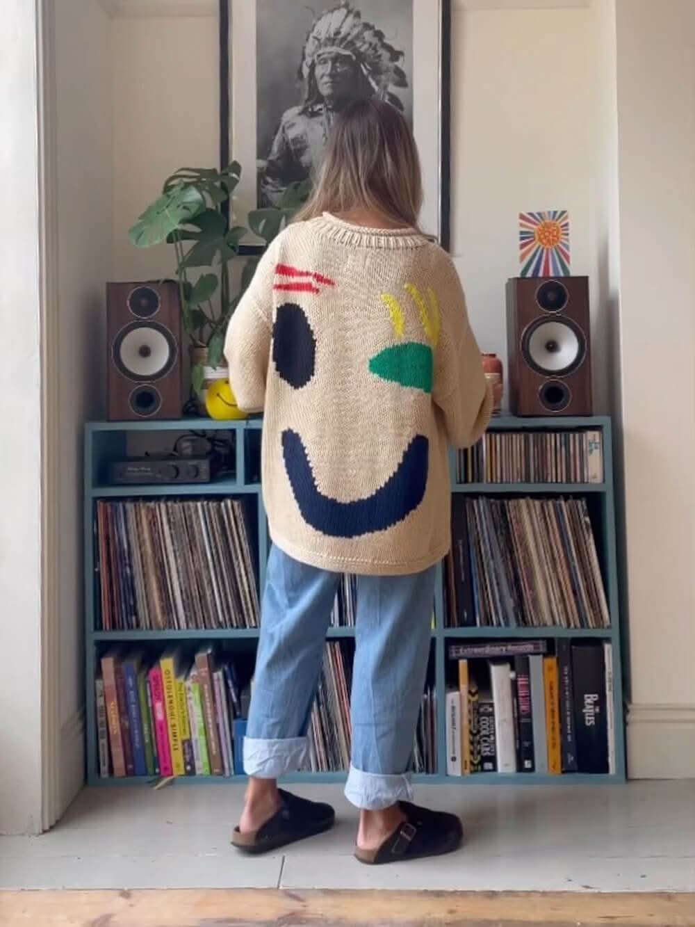Joyeux dimanche-Pull en Tricot pour Femmes