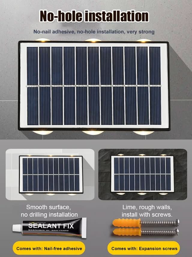 💥Hot Sale 💥 Applique Murale à Énergie Solaire