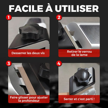 🔧🔧🔧Raboteuse à chanfreiner les plaques de plâtre à 45° en alliage d'aluminium