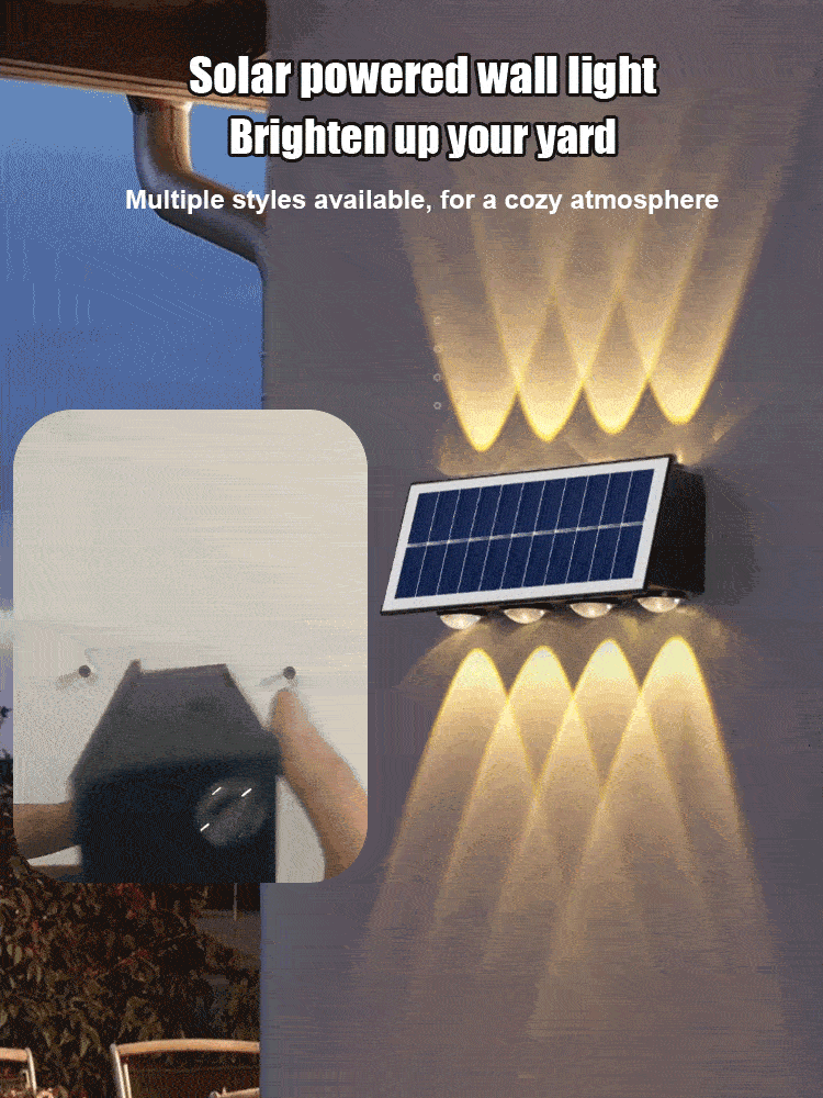 💥Hot Sale 💥 Applique Murale à Énergie Solaire