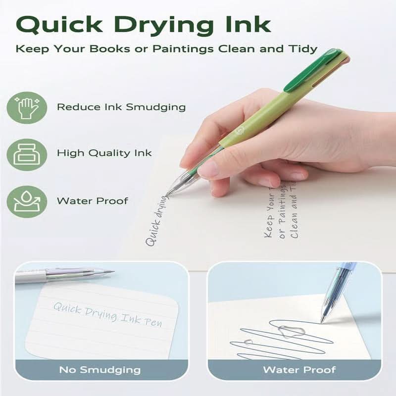 📢✨ Meilleure idée cadeau 50% 🎁-🌈 Stylos d'encre en gel 4 en 1