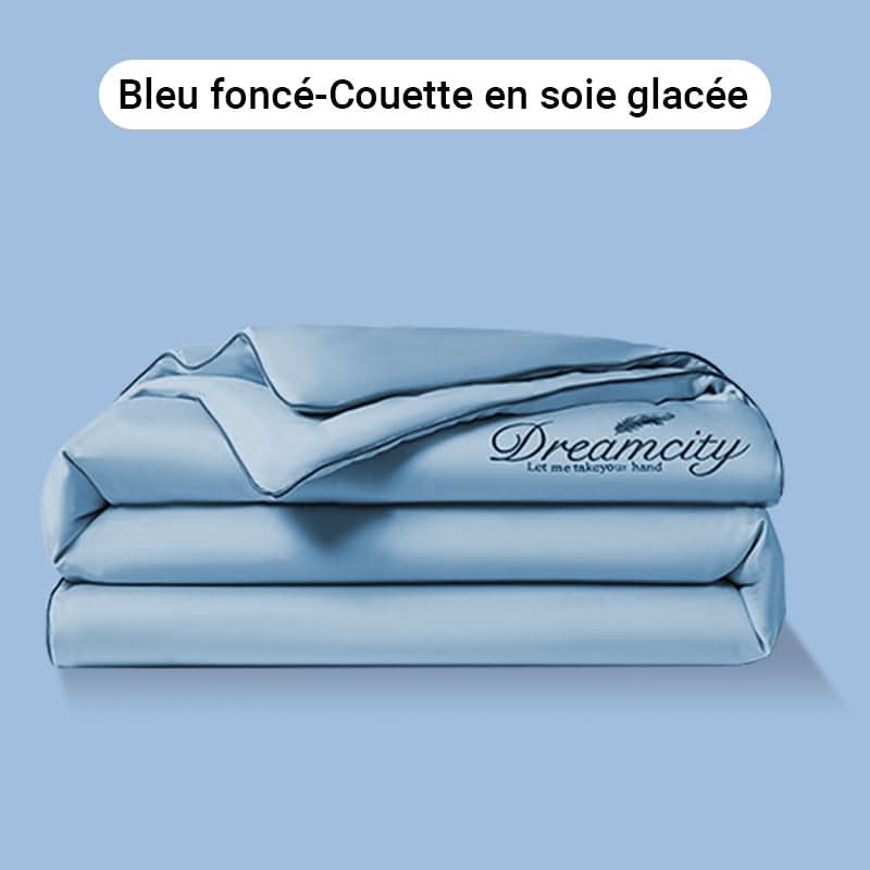 ❄️Parure de lit quatre pièces en velours de haute qualité💕Confortable et rafraîchissant