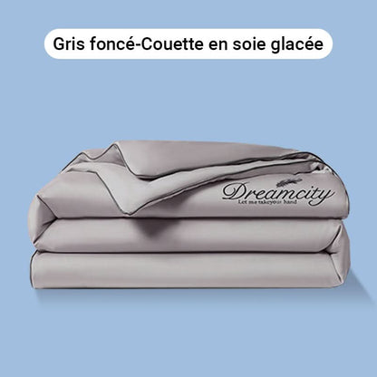 ❄️Parure de lit quatre pièces en velours de haute qualité💕Confortable et rafraîchissant