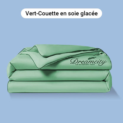 ❄️Parure de lit quatre pièces en velours de haute qualité💕Confortable et rafraîchissant