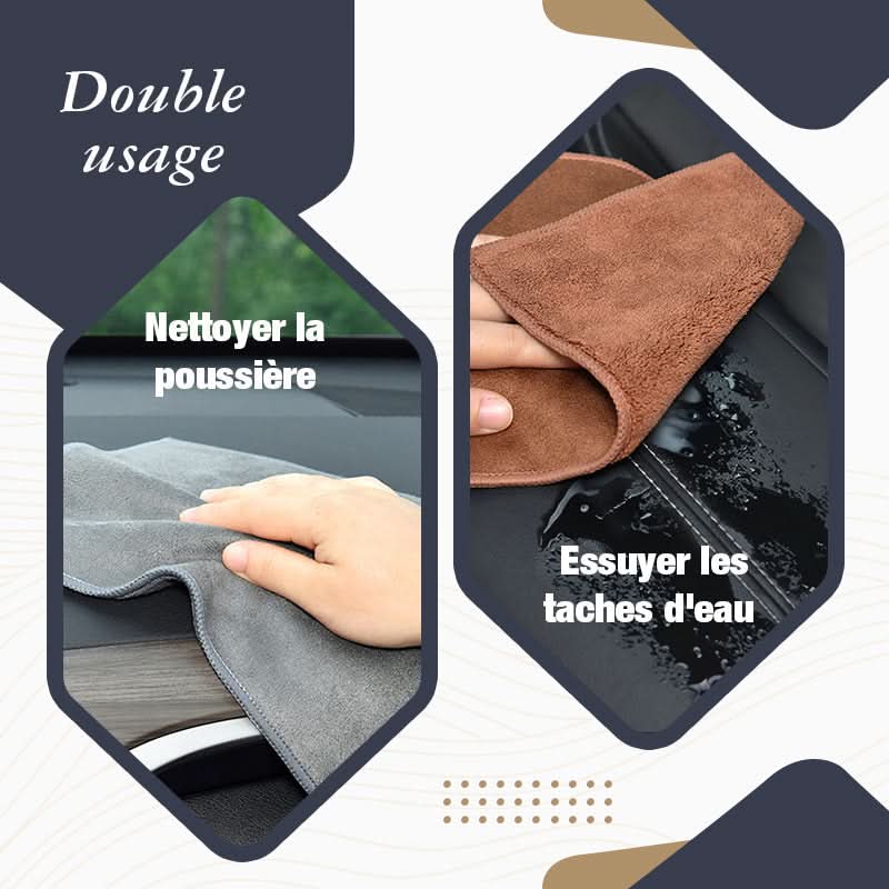 Chiffon de lavage auto super absorbant en cuir velours【Achetez 2, obtenez 1 gratuit】