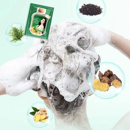 🔥Shampooing Teinture Capillaire à Bulles de Plantes