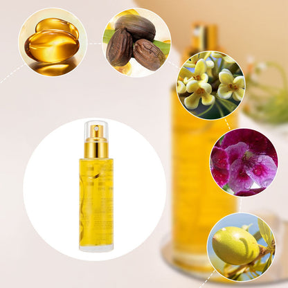 Huile légère en spray pour cheveux - Hydratante et lissante