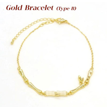 ✨✨Bracelet en bambou pour femme avec chaîne