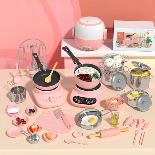 🎁[Meilleur cadeau pour un enfant]🍳Jouets mini-cuisine pour enfants - 22 PCS Set