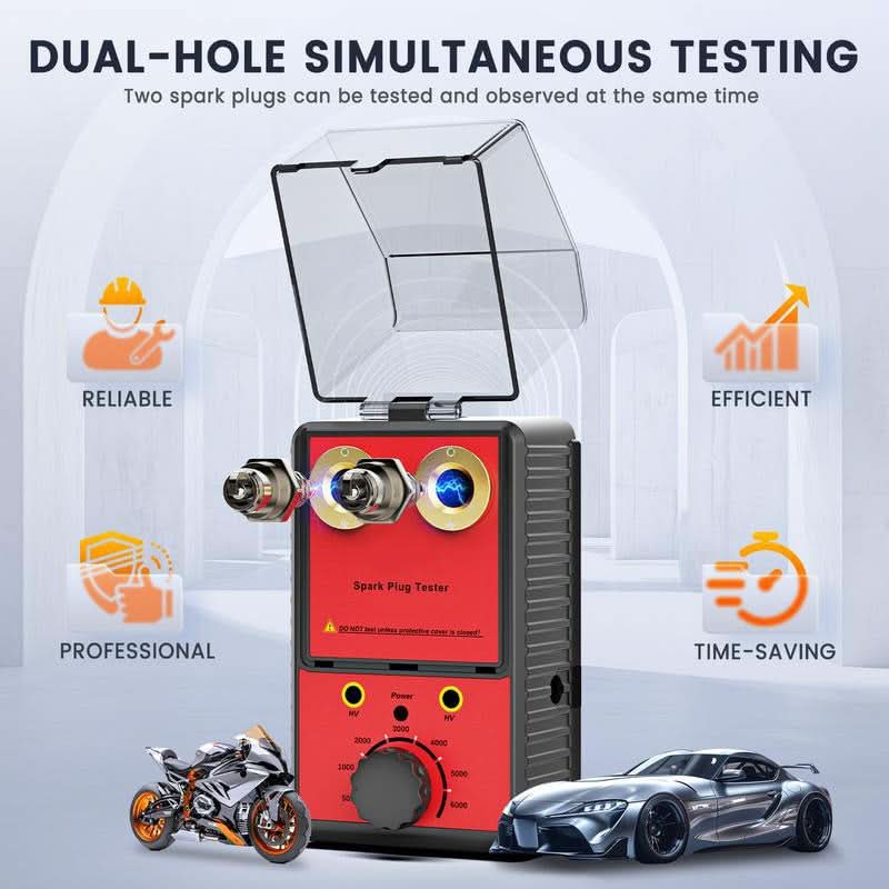 ⚡Demi - prix pour une durée limitée - testeur de bougie d'allumage avec double trou de test