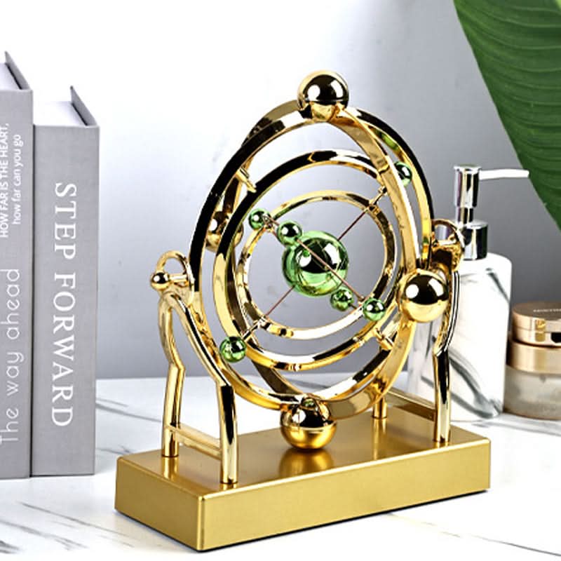 🔥Pendule à mouvement perpétuel en orbite céleste – Décoration rotative créative pour la maison