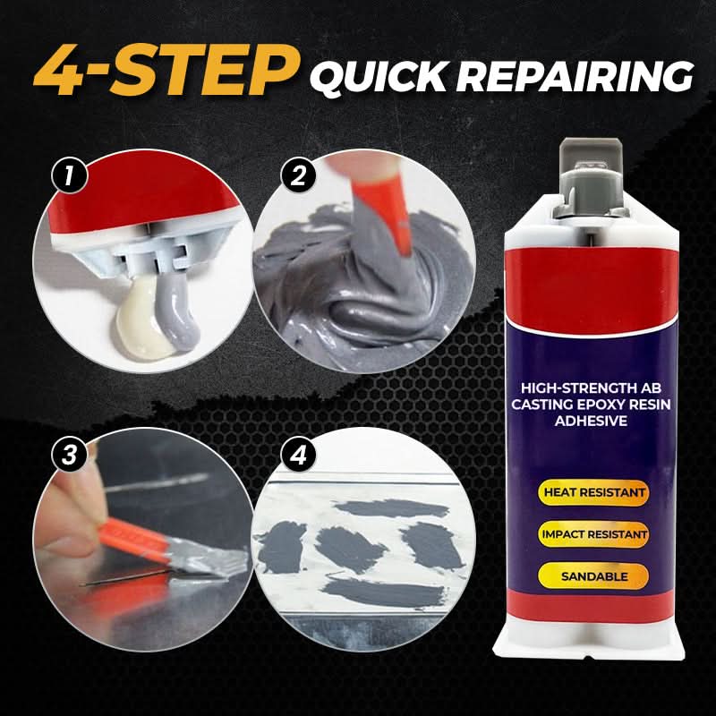 Adhésif à base de résine époxy haute résistance 💪 | Idéal pour le moulage AB Casting 🎨✨