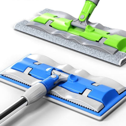 🏆Hot Sale 50% OFF⏳Flat Mop with Stainless Steel Handle with Reusable Washable Mop Cloths