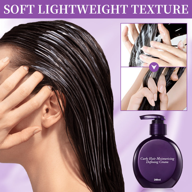 Crème hydratante définissante pour cheveux bouclés