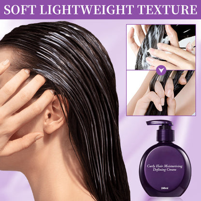 Crème hydratante définissante pour cheveux bouclés