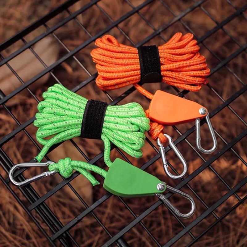🔥55% DE RÉDUCTION🪢Tente fixe réglable portable - Corde de camping à poulie à dégagement rapide haute résistance🌳 (4 pièces/ensemble)