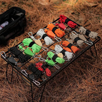 🔥55% DE RÉDUCTION🪢Tente fixe réglable portable - Corde de camping à poulie à dégagement rapide haute résistance🌳 (4 pièces/ensemble)