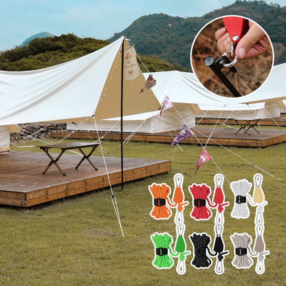 🔥55% DE RÉDUCTION🪢Tente fixe réglable portable - Corde de camping à poulie à dégagement rapide haute résistance🌳 (4 pièces/ensemble)