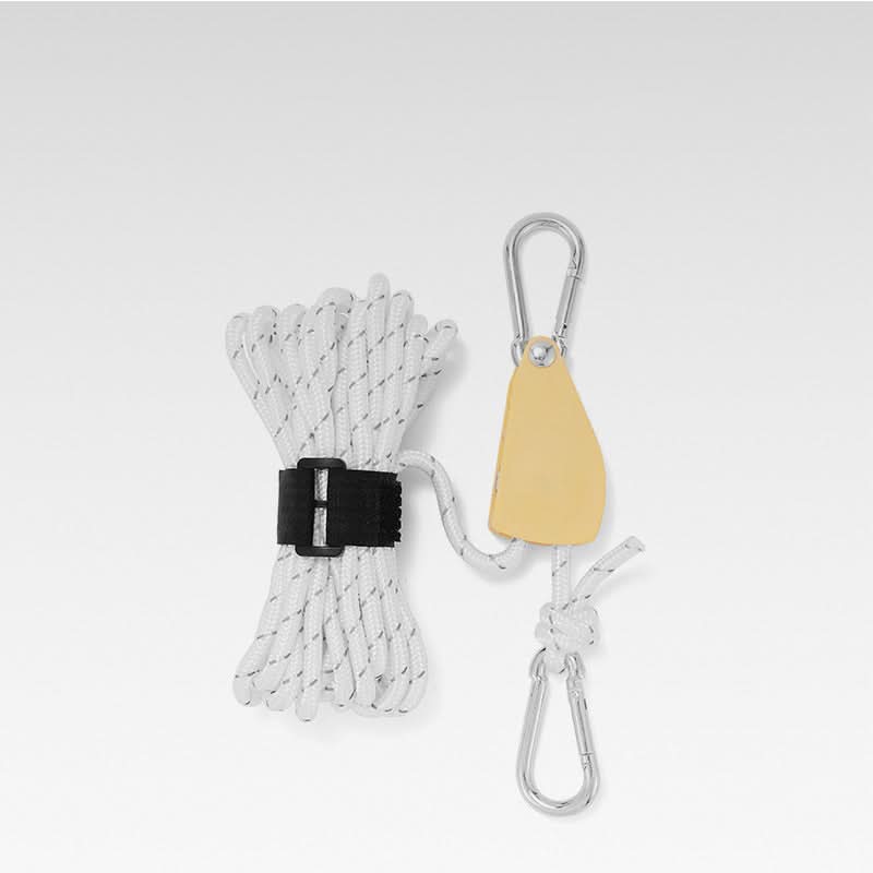 🔥55% DE RÉDUCTION🪢Tente fixe réglable portable - Corde de camping à poulie à dégagement rapide haute résistance🌳 (4 pièces/ensemble)