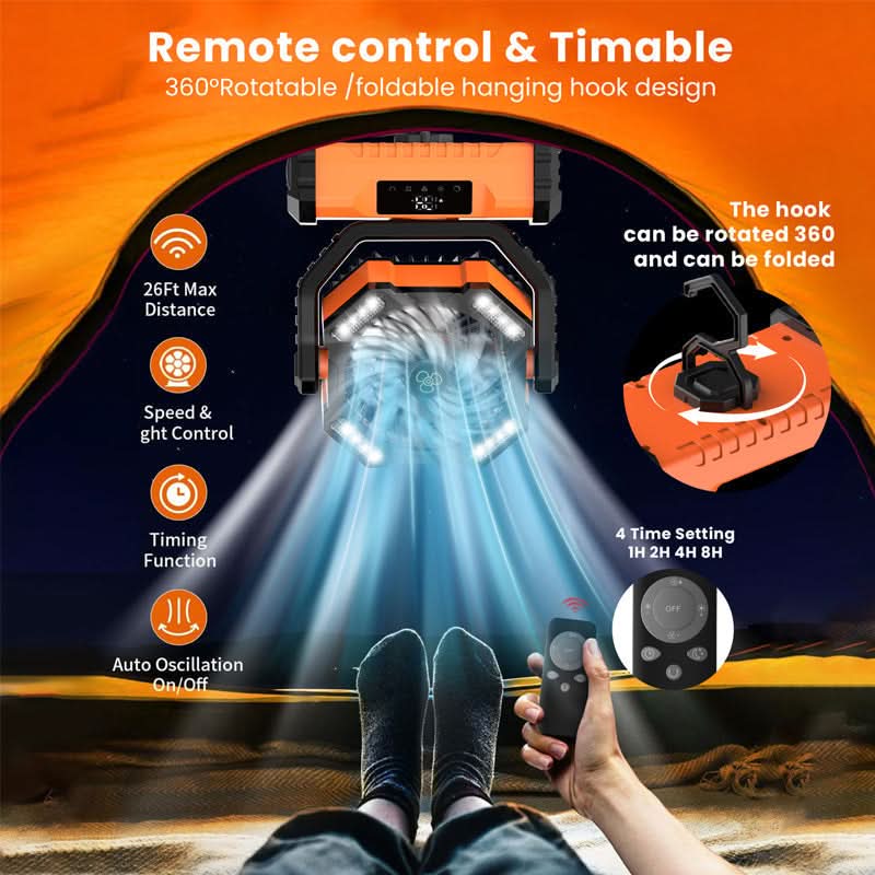 📢✨It's a little expensive but it works better✨Ventilateur Oscillant Portable avec Télécommande