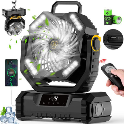 📢✨It's a little expensive but it works better✨Ventilateur Oscillant Portable avec Télécommande