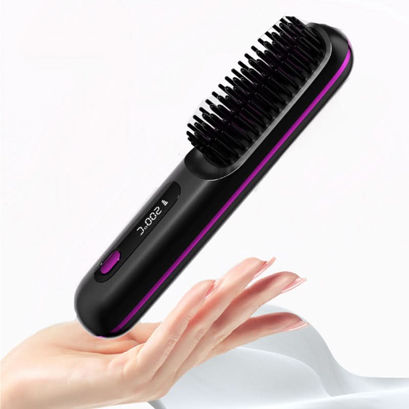 ✨50% de réduction🌸Peigne chauffant sans fil en céramique à lisser les cheveux