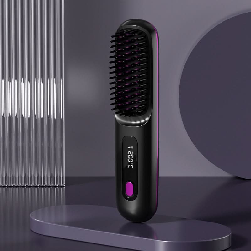 ✨50% de réduction🌸Peigne chauffant sans fil en céramique à lisser les cheveux