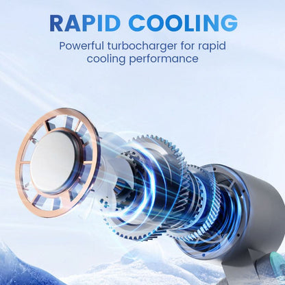 Ventilateur de Refroidissement Portable Silencieux à Main et Pliable