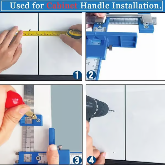 🛠️✨ Moitié prix aujourd'hui ! Moule de perçage pour ferrures d'armoires — Installation précise et rapide 🚪🔧