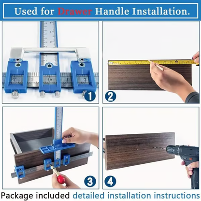 🛠️✨ Moitié prix aujourd'hui ! Moule de perçage pour ferrures d'armoires — Installation précise et rapide 🚪🔧