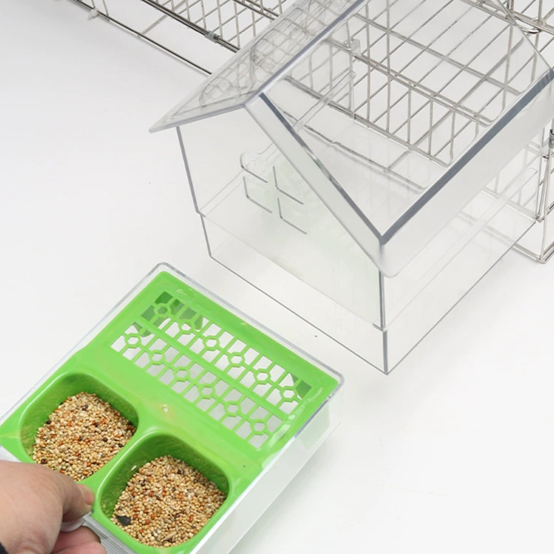 🎁SOLDES (50 % DE RÉDUCTION)🔥Mangeoire externe coulissante pour perroquets