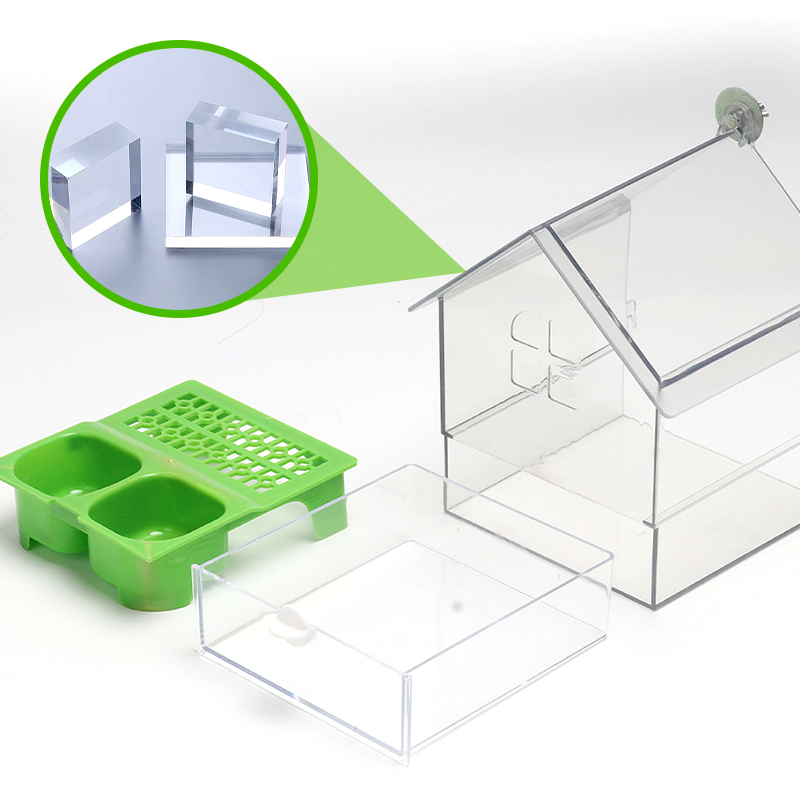 🎁SOLDES (50 % DE RÉDUCTION)🔥Mangeoire externe coulissante pour perroquets