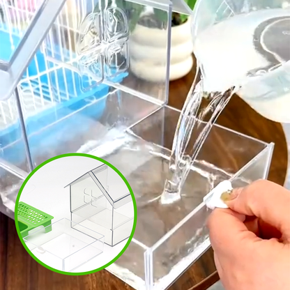 🎁SOLDES (50 % DE RÉDUCTION)🔥Mangeoire externe coulissante pour perroquets