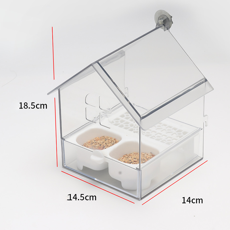 🎁SOLDES (50 % DE RÉDUCTION)🔥Mangeoire externe coulissante pour perroquets